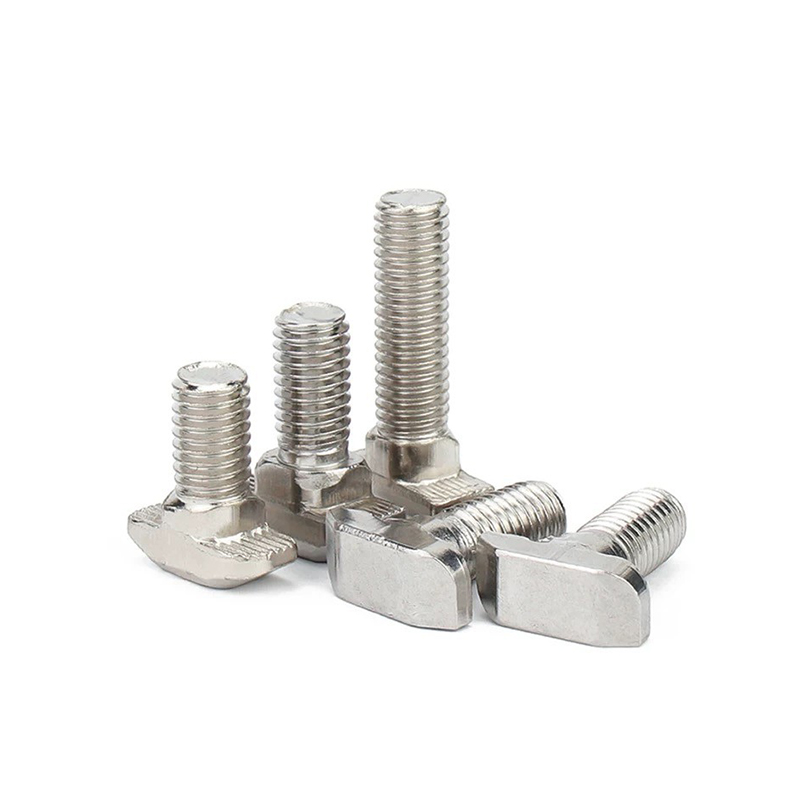 DIN186 T-huvudbultar i rostfritt stål med fyrkantiga halsbultar DIN186 T-huvudbultar i rostfritt stål med fyrkantiga halsbultar