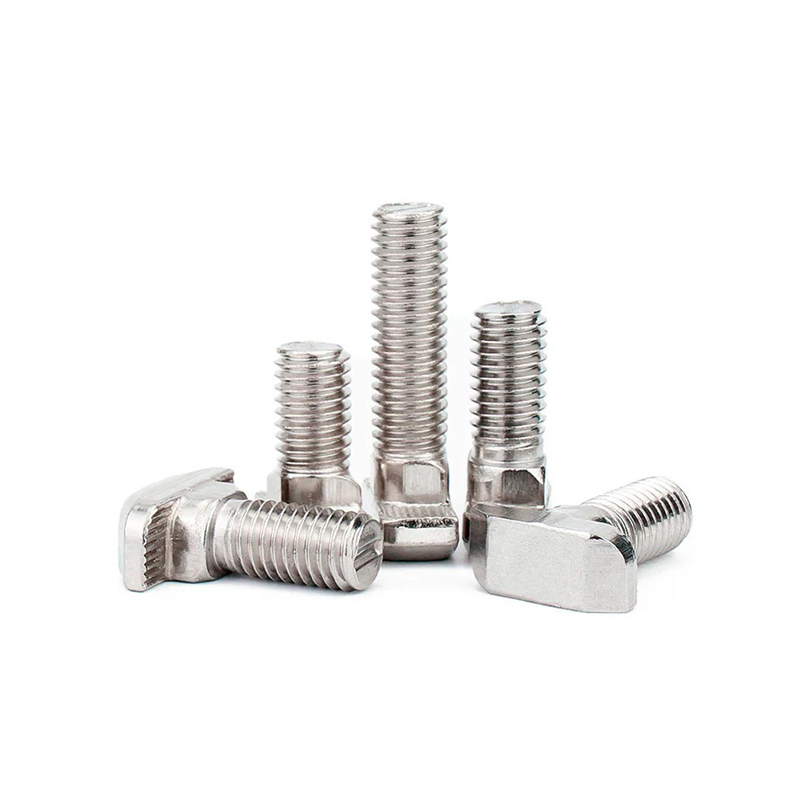 DIN186 T-huvudbultar i rostfritt stål med fyrkantiga halsbultar DIN186 T-huvudbultar i rostfritt stål med fyrkantiga halsbultar