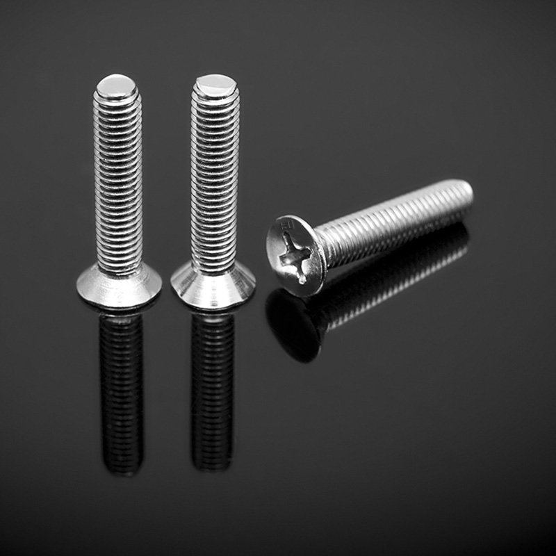 DIN965 90° försänkta platta huvudskruvar med typ H korsförsänkt